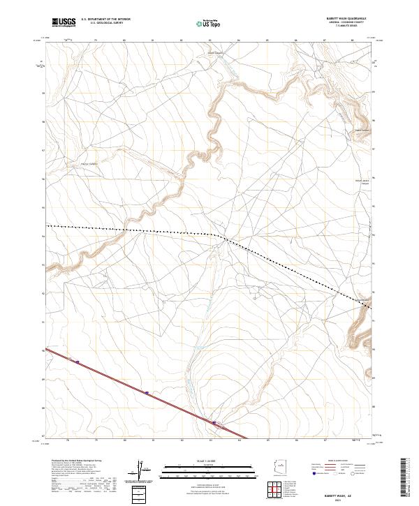 Babbitt Wash topographic map thumbnail