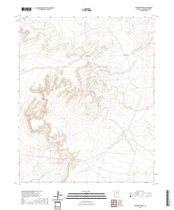 Badger Spring topographic map thumbnail