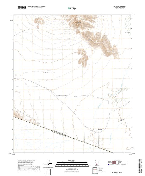 Bailey Peak topographic map thumbnail