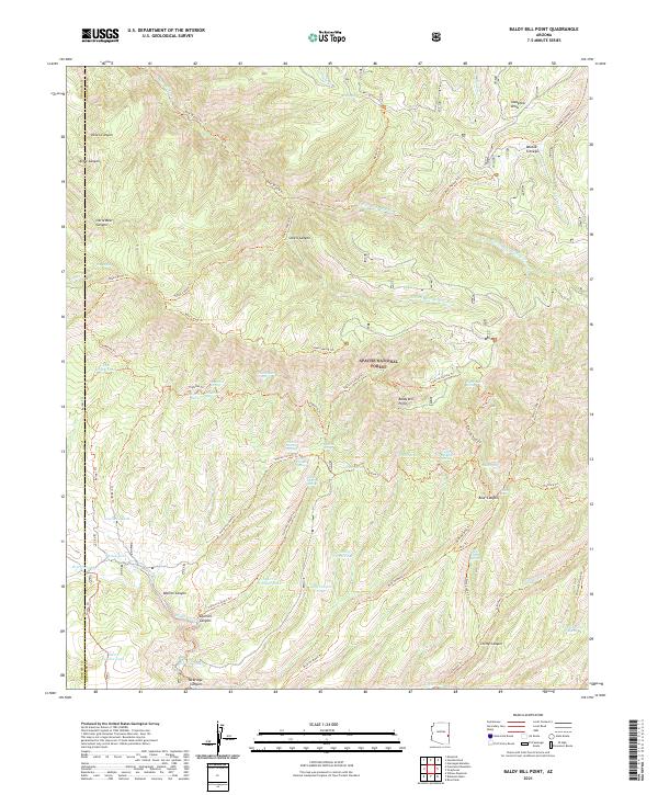 Baldy Bill Point topographic map thumbnail
