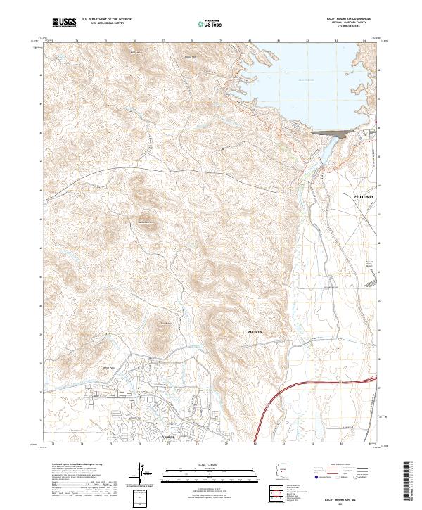 Baldy Mountain topographic map thumbnail