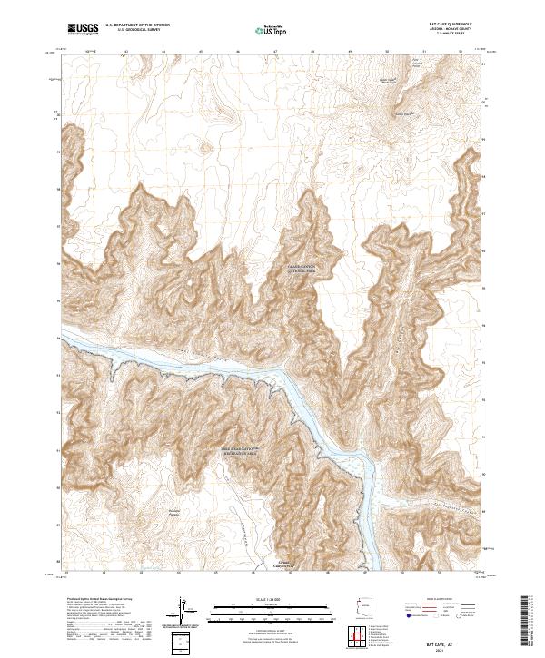 Bat Cave topographic map thumbnail