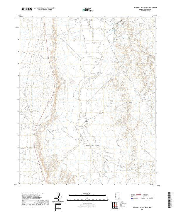 Beautiful Valley Well topographic map thumbnail