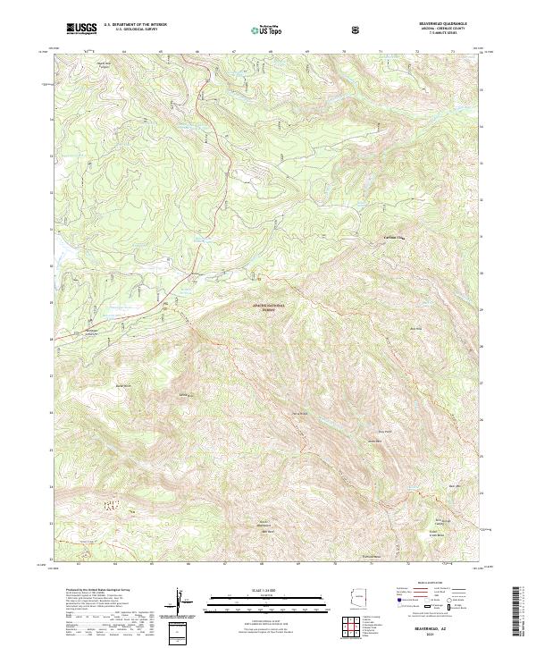 Beaverhead topographic map thumbnail