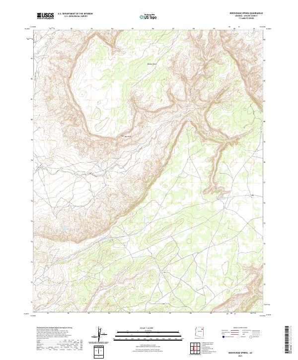 Beeshsikad Spring topographic map thumbnail