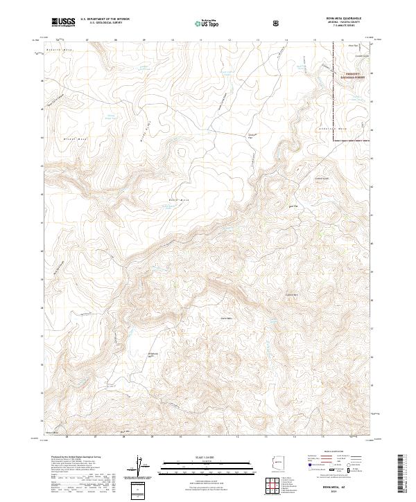 Behm Mesa topographic map thumbnail