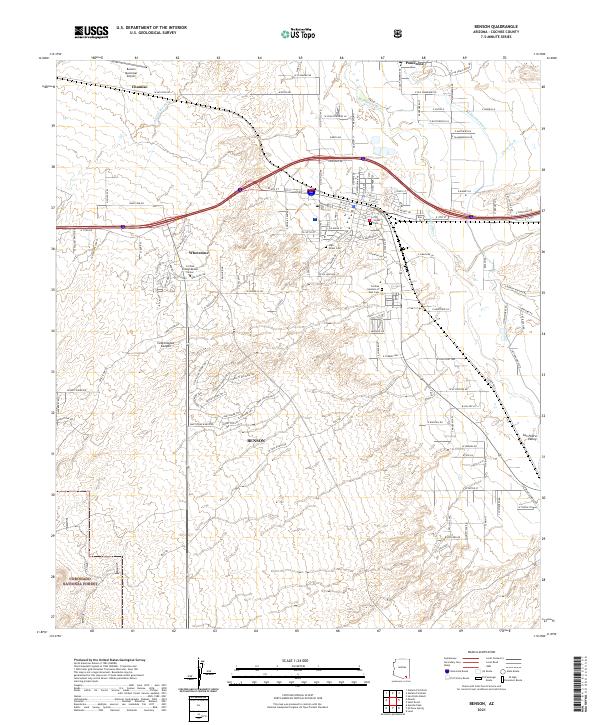 Benson topographic map thumbnail