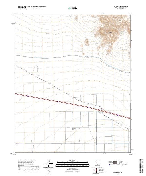 Big Horn Peak topographic map thumbnail
