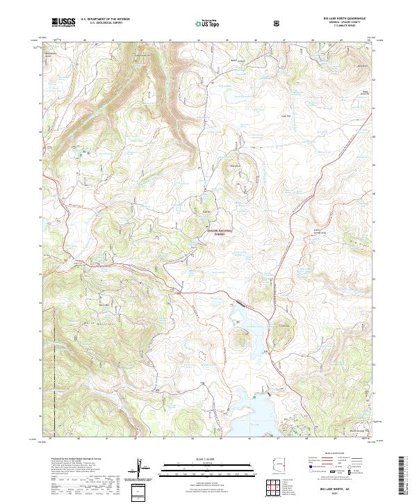 Big Lake North topographic map thumbnail