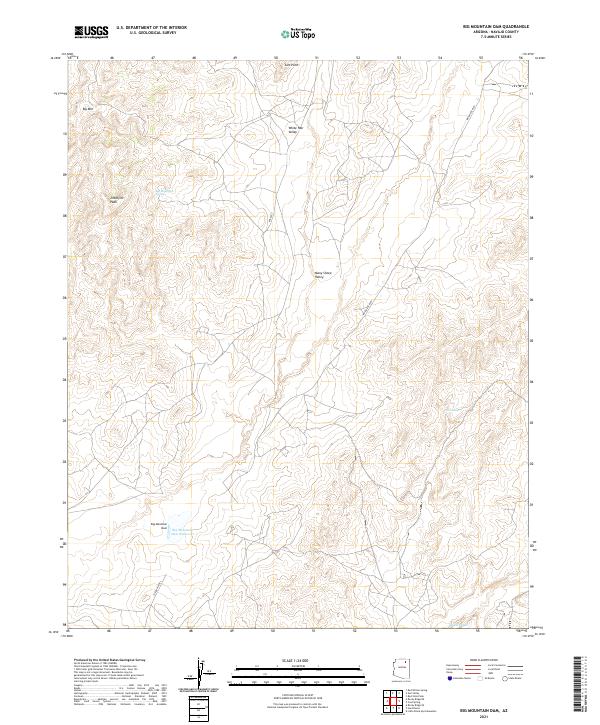 Big Mountain Dam topographic map thumbnail