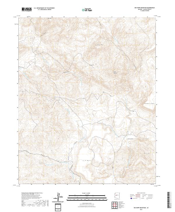 Big Shipp Mountain topographic map thumbnail