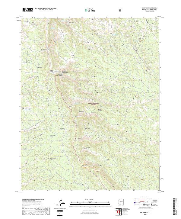 Big Springs topographic map thumbnail