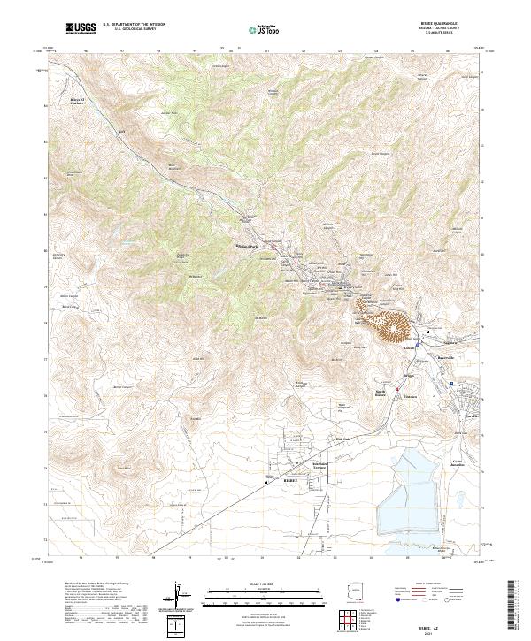 Bisbee topographic map thumbnail
