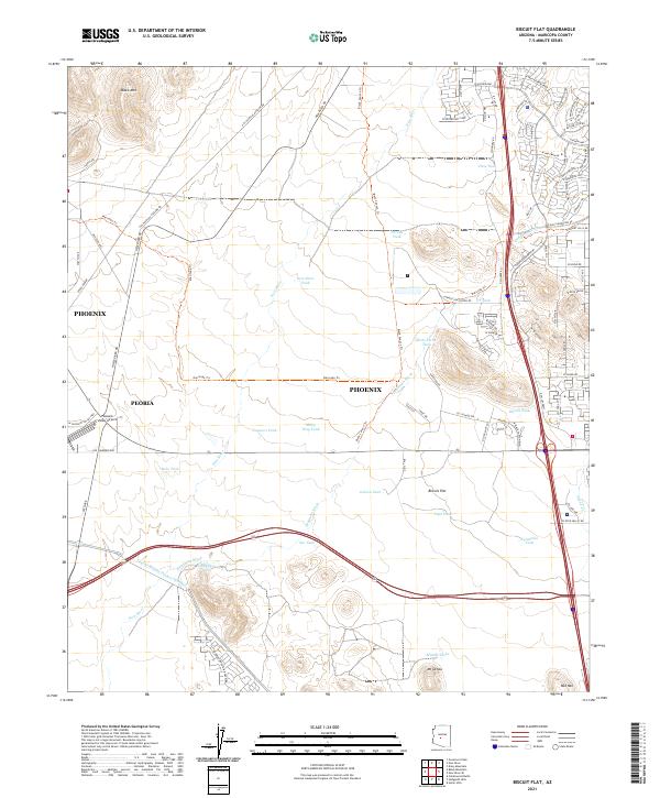 Biscuit Flat topographic map thumbnail