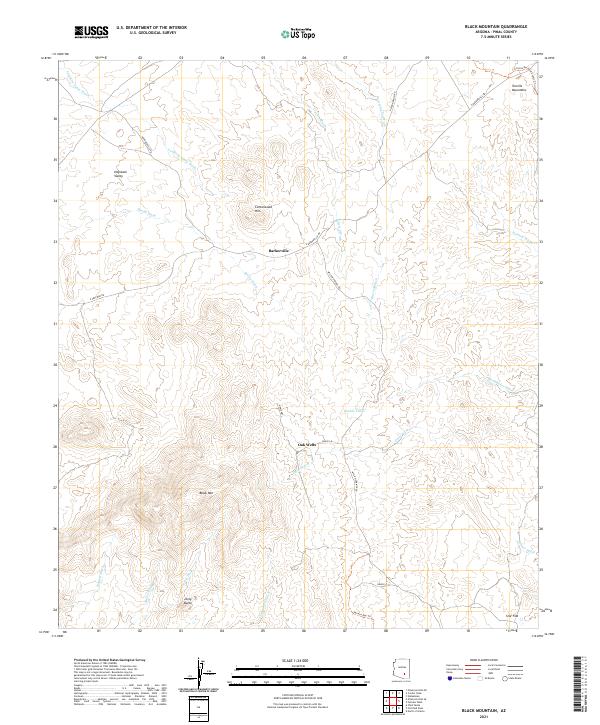Black Mountain topographic map thumbnail