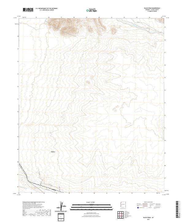 Black Peak topographic map thumbnail