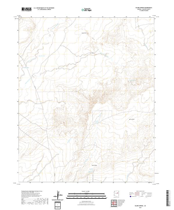 Blairs Spring topographic map thumbnail
