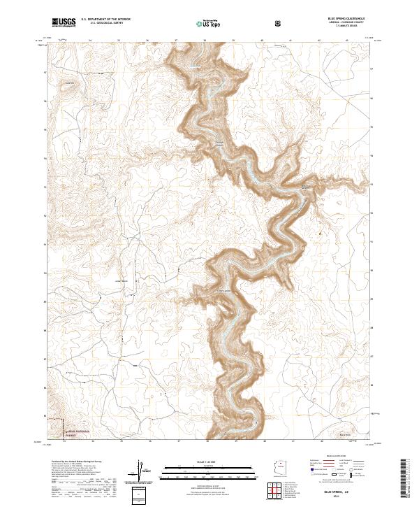 Blue Spring topographic map thumbnail