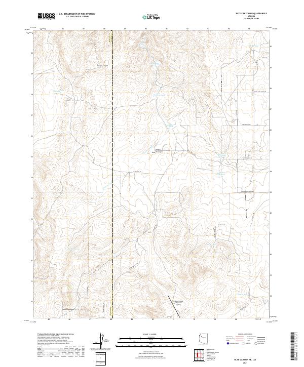 Blye Canyon NE topographic map thumbnail
