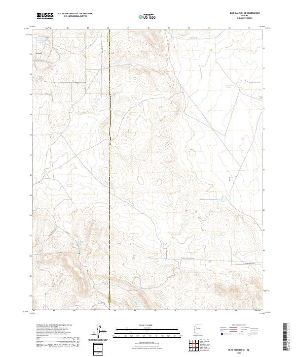 Blye Canyon SE topographic map thumbnail
