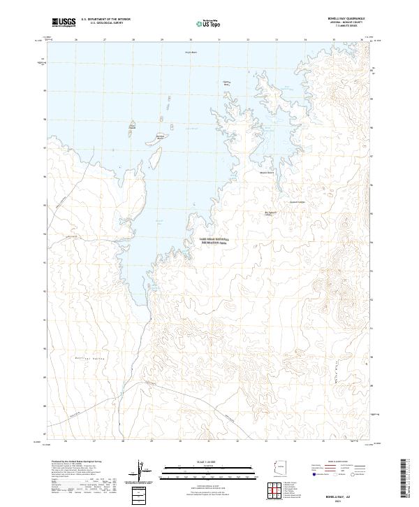 Bonelli Bay topographic map thumbnail