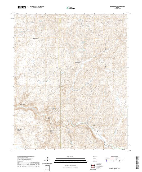 Booger Canyon 2021 topographic map thumbnail