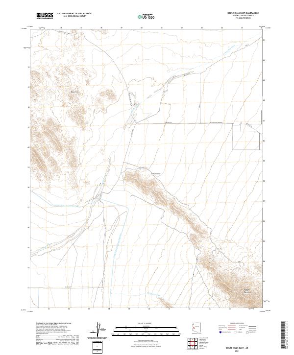 Bouse Hills East topographic map thumbnail
