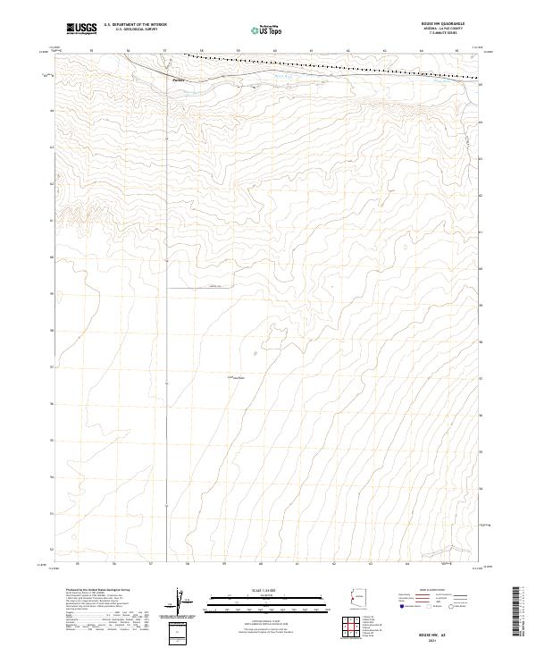 Bouse NW topographic map thumbnail