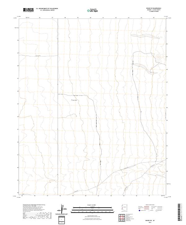 Bouse SW topographic map thumbnail