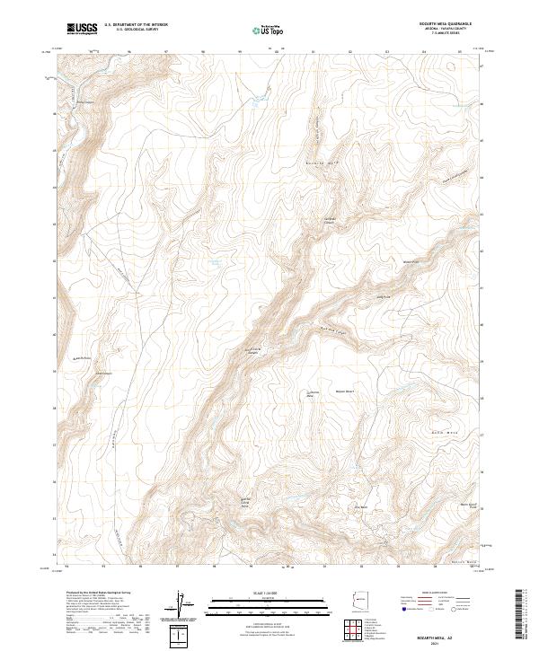 Bozarth Mesa topographic map thumbnail