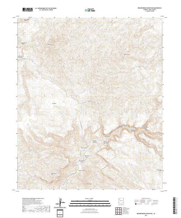 Brandenburg Mountain topographic map thumbnail