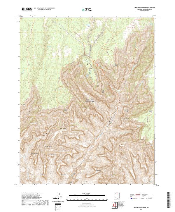 Bright Angel Point topographic map thumbnail