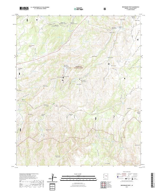 Brookbank Point topographic map thumbnail