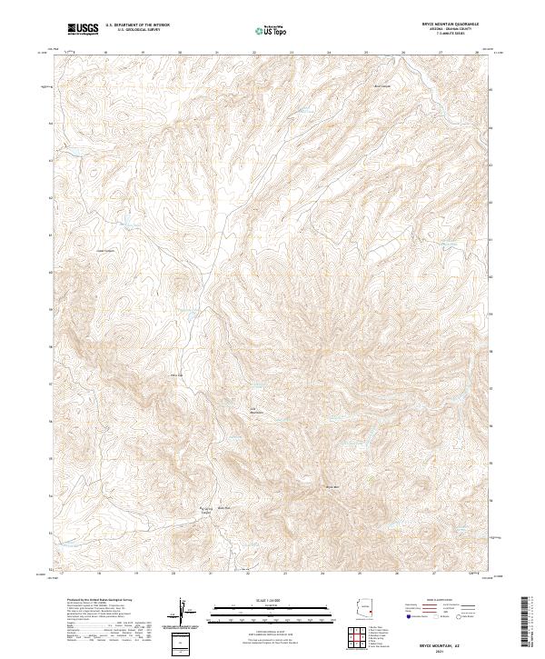 Bryce Mountain 2021 topographic map thumbnail