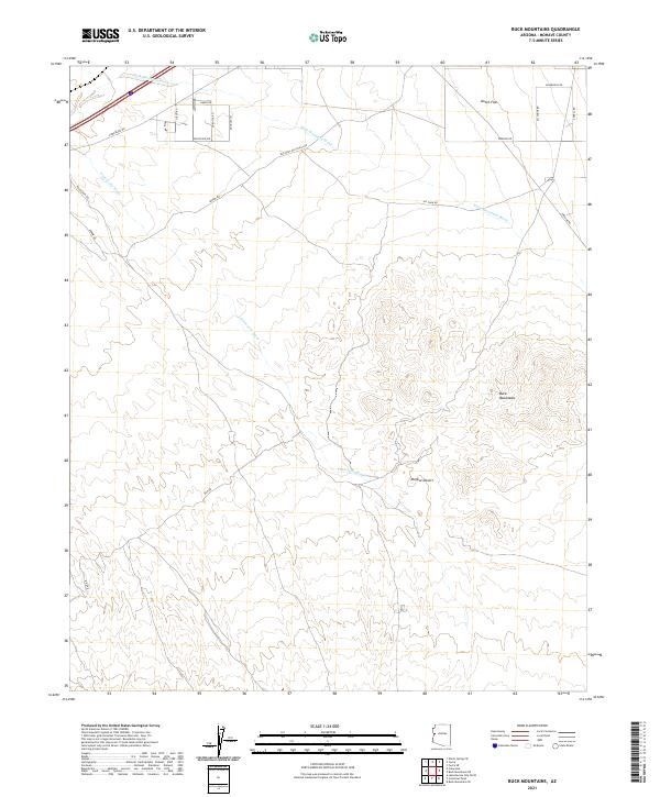 Buck Mountains topographic map thumbnail