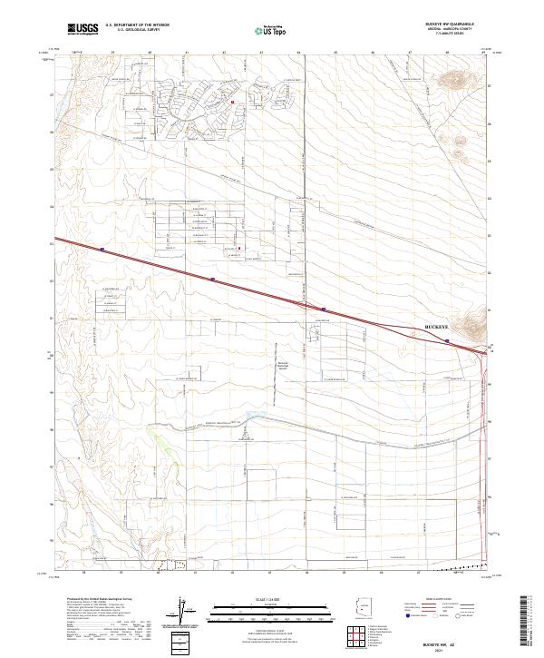 Buckeye NW topographic map thumbnail