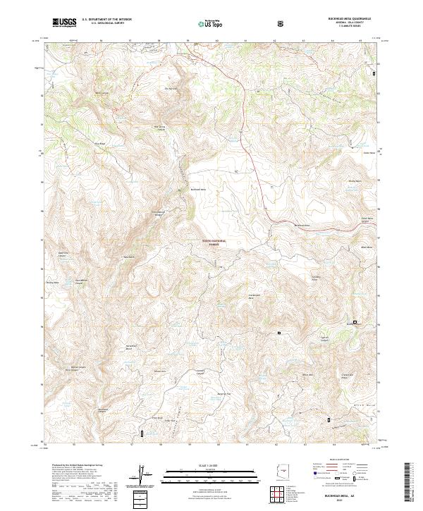 Buckhead Mesa topographic map thumbnail