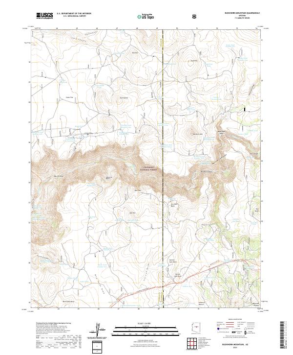 Buckhorn Mountain topographic map thumbnail