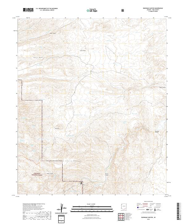 Buehman Canyon topographic map thumbnail