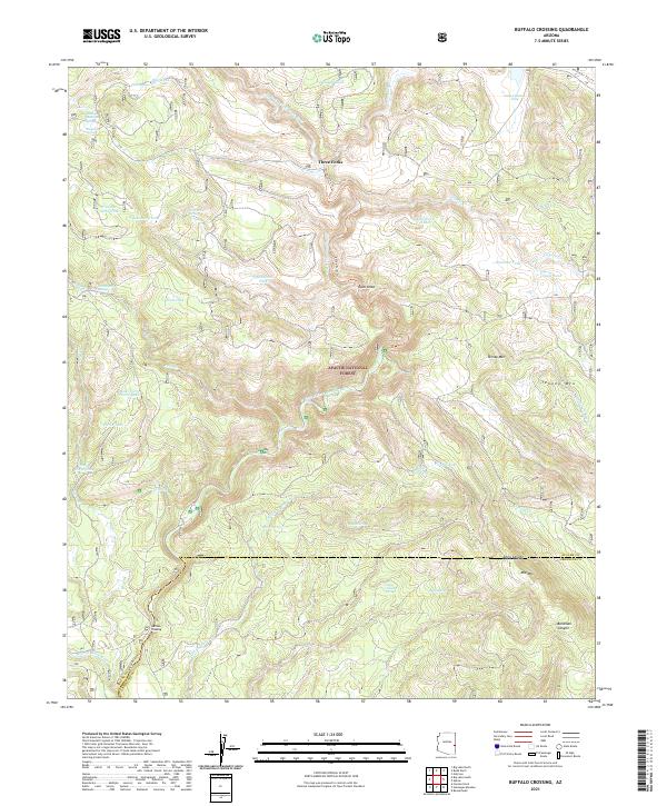 Buffalo Crossing topographic map thumbnail