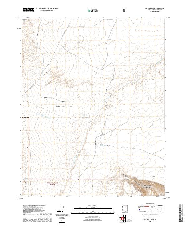Buffalo Tanks topographic map thumbnail