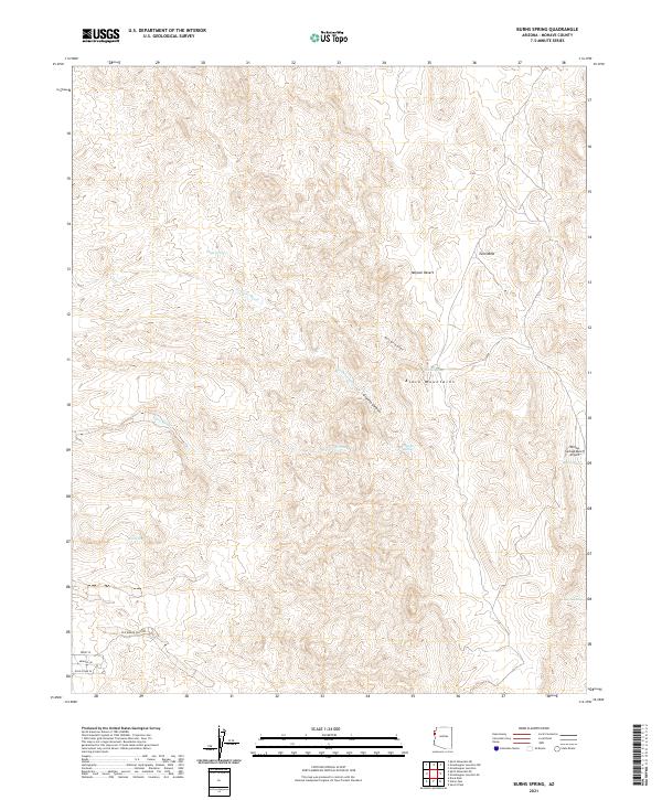 Burns Spring topographic map thumbnail