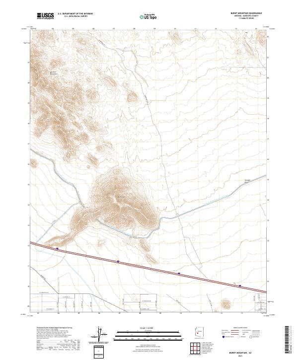 Burnt Mountain topographic map thumbnail
