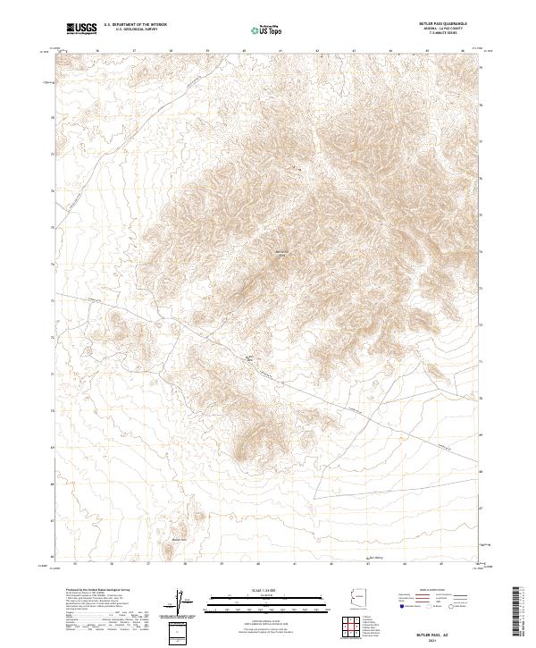 Butler Pass 2021 topographic map thumbnail