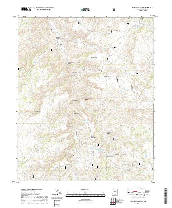 Buzzard Roost Mesa topographic map thumbnail