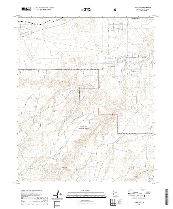 Cactus Flat topographic map thumbnail