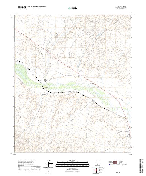 Calva 2021 topographic map thumbnail