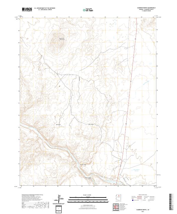 Cameron North topographic map thumbnail