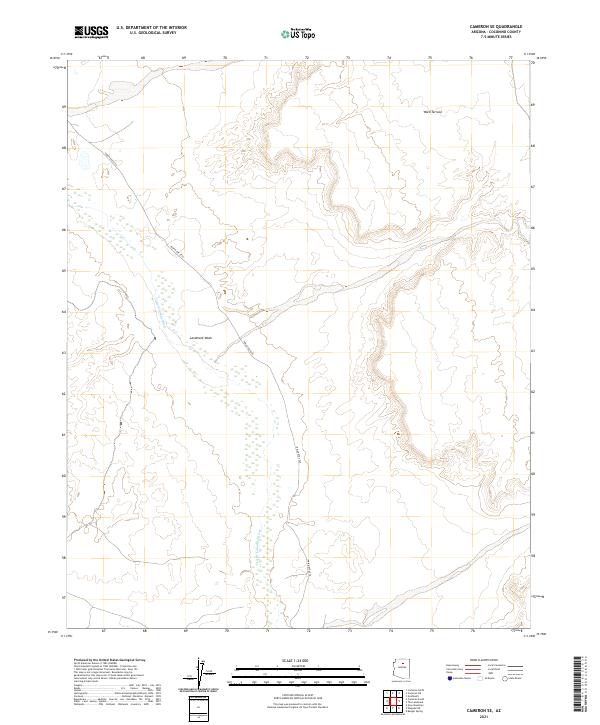 Cameron SE topographic map thumbnail