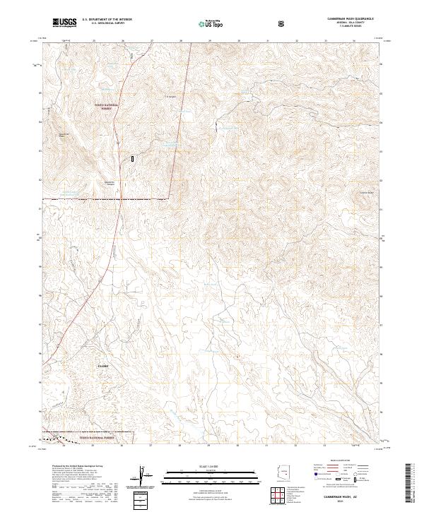 Cammerman Wash topographic map thumbnail